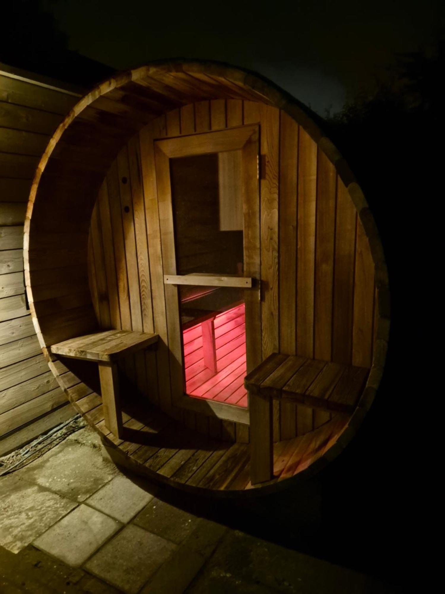 Luxe Boshuisje Met Prive Wellness & Jacuzzi Op De Veluwe Ermelo Extérieur photo