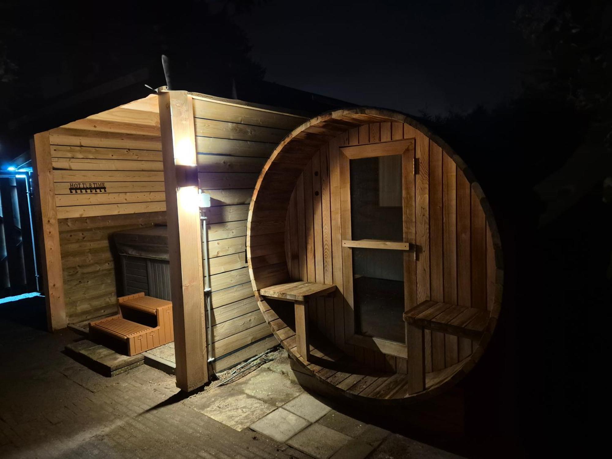 Luxe Boshuisje Met Prive Wellness & Jacuzzi Op De Veluwe Ermelo Extérieur photo